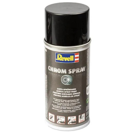 Revell 150ml Acrylic Lacquer Chrome Spray Paint